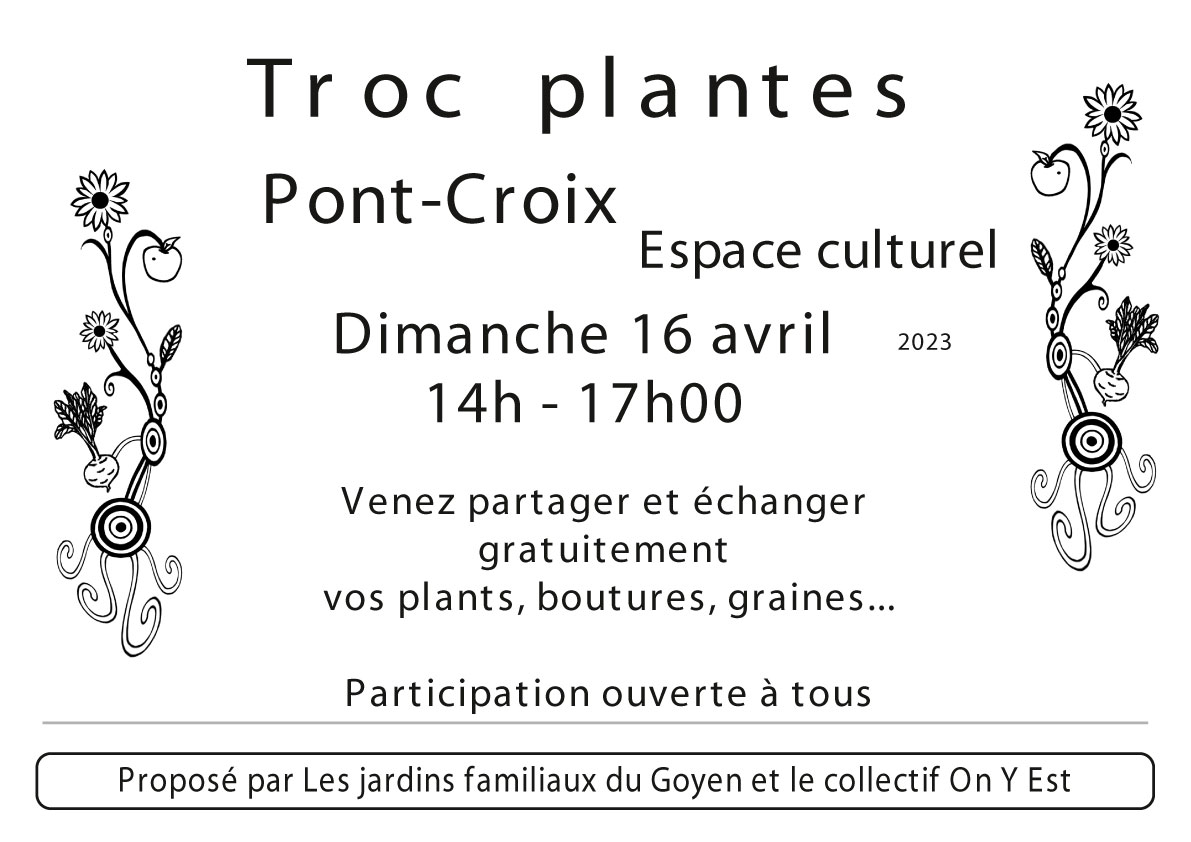 Troc plante Pont-Croix 16 avril 2023