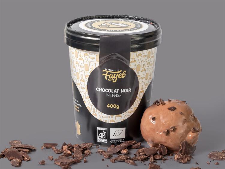Crème Glacée Chocolat noir 70% de cacao 400g