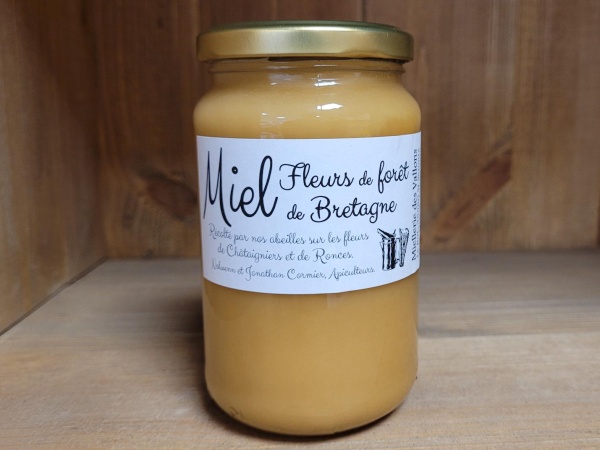 Miel de fleurs de forêts de Bretagne pot 500g - Origine France