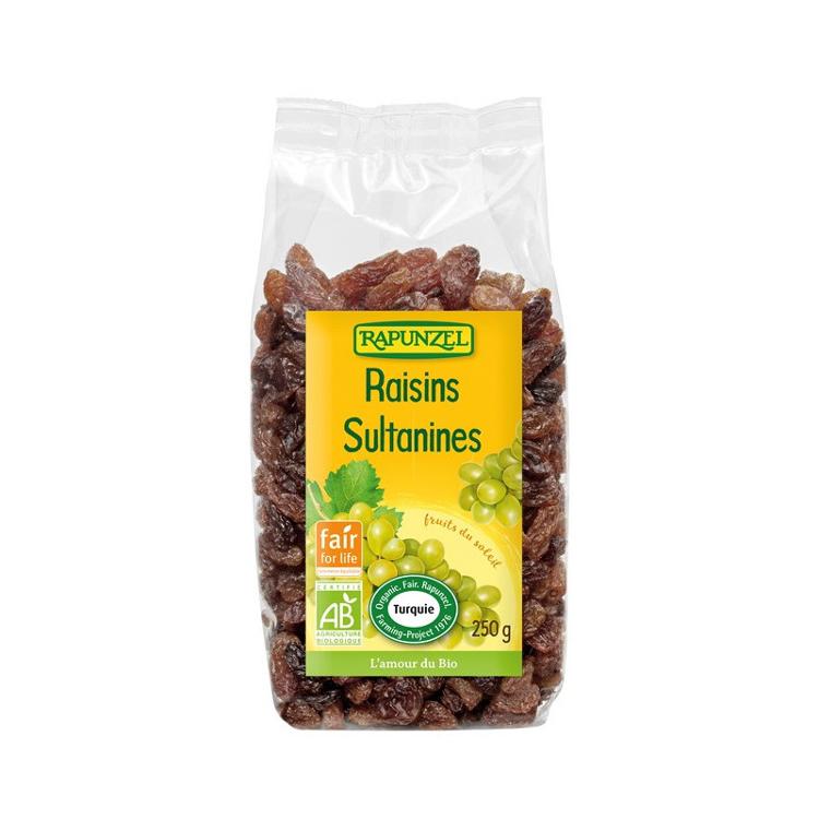 Raisins secs sultanines Fair for Life Turquie