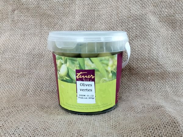 Olives vertes (entières, en pot)