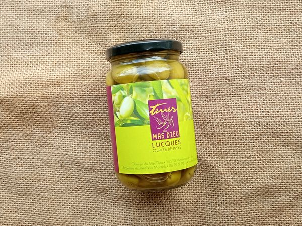 Olives vertes entières (pot verre 200g)
