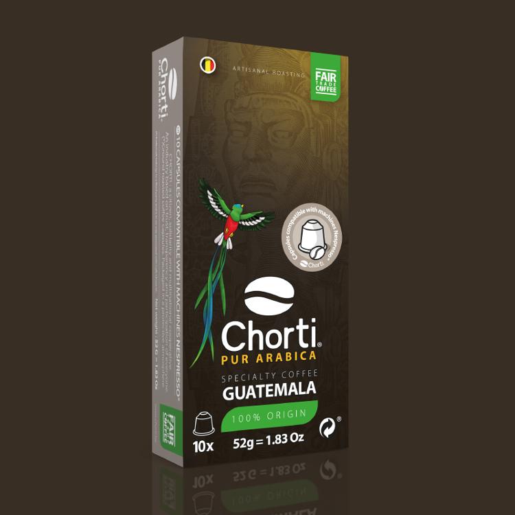 Café Chorti - 10 capsules 100% Bio - compatible pour Nespresso