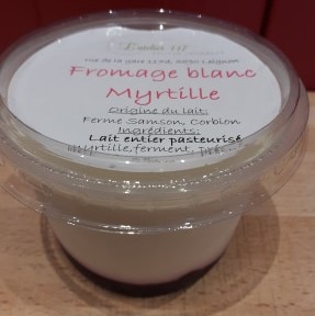 Fromage blanc myrtille