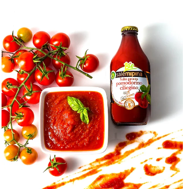 Sauce tomates cerises basilic BIO
