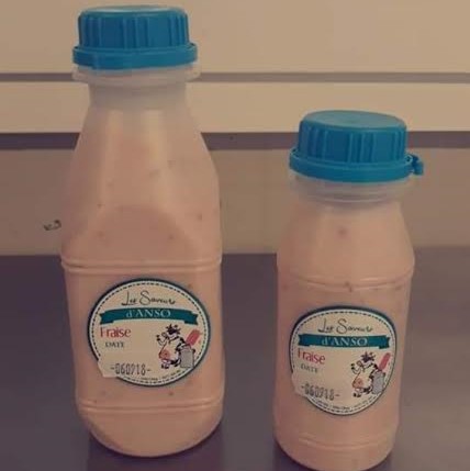 yaourt à boire fraise