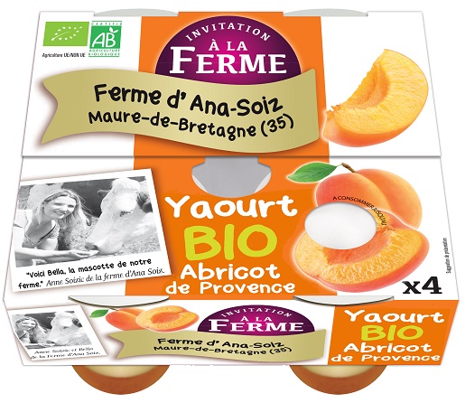 Yaourt Fruit Abricot de Provence 4x125g