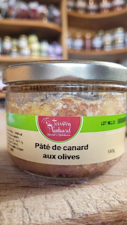 Pâté de canard aux olives - 180gr - Les terroirs du Plantaurel