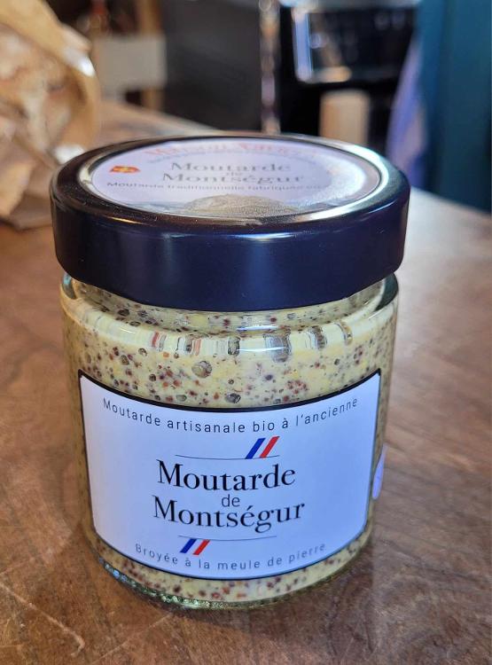 Moutarde de Montségur artisanale Bio à l'ancienne  200gr