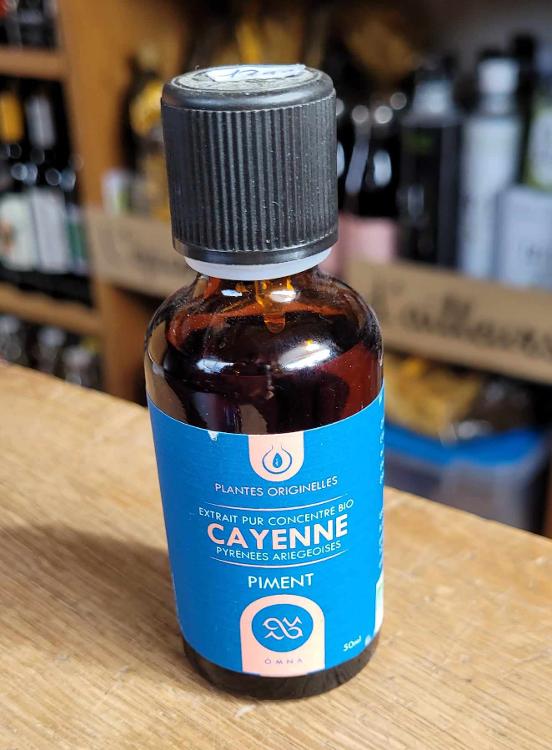 Cayenne Piment - Extrait pur concentré Bio - 50ml - Ômna