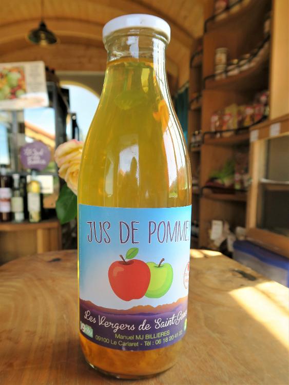 Jus de pomme "pur fruit pressé" - 1L - Les Vergers de Saint-Genes -