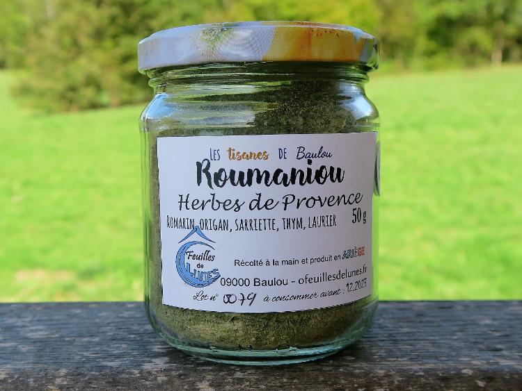Herbes de Provence "Roumaniou" - 50g - Ô Feuilles de Lunes