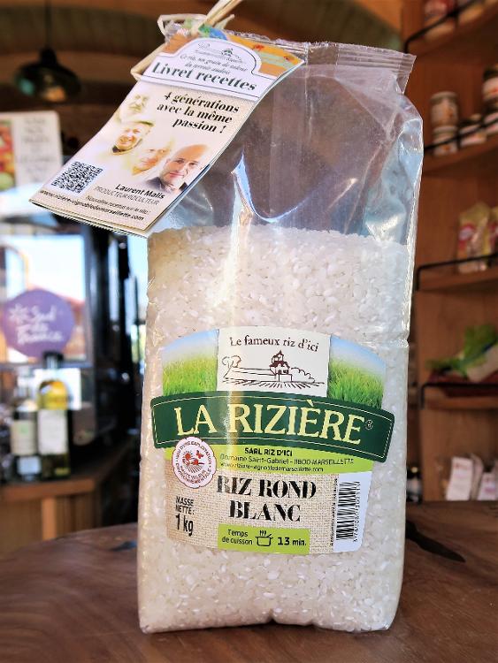 Riz Rond Blanc - La Rizière - 1kg