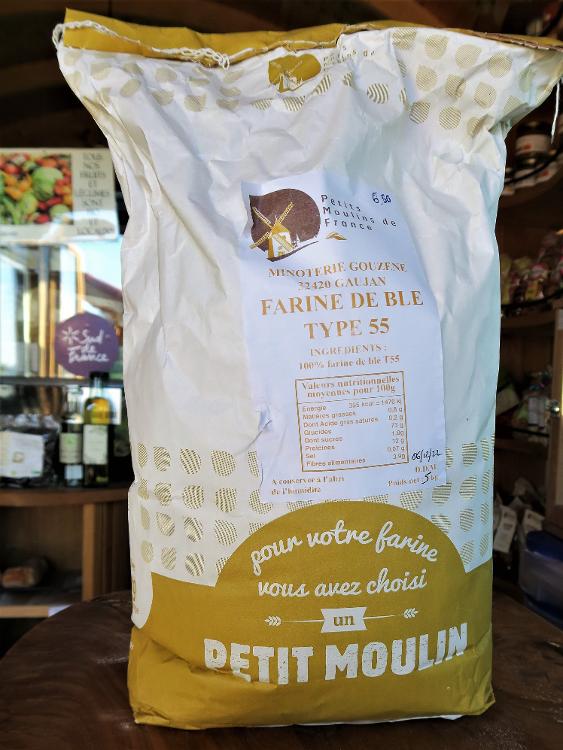 Farine de blé T55- 5kg - Minoterie Gouzene