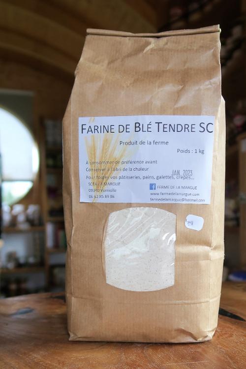 Farine de blé fine - Ferme de la Margue