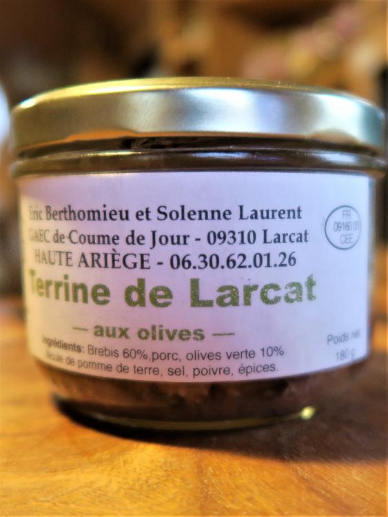 Terrine de Larcat aux olives - 180 g - Gaec Coume de Jour