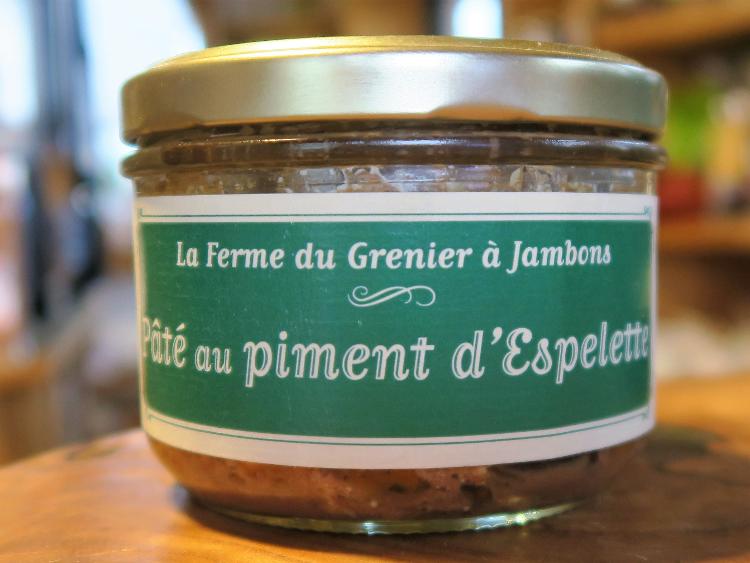Pâté au piment d'Espelette - 180 gr -  Le Grenier à Jambon