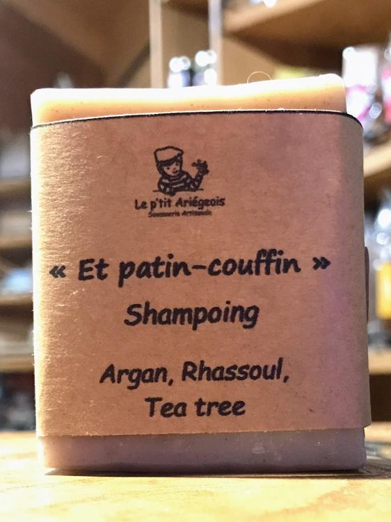 Shampoing solide Argan, Rhassoul et Tea tree - 75g - Le p'tit Ariégeois