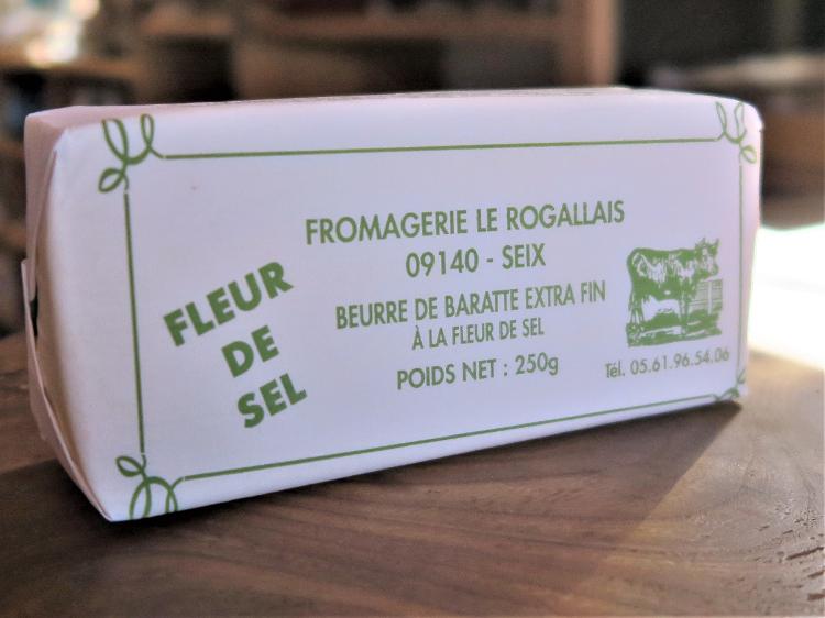 Beurre de Baratte extra fin à la fleur de sel - Fromagerie le Rogallais