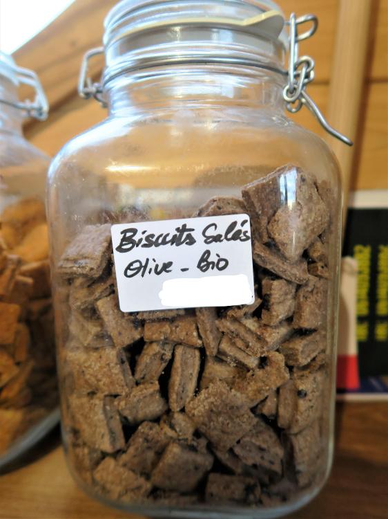 Biscuit salé aux olives - Bio - L'oie gourmande
