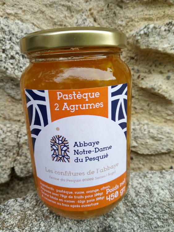 Confitures Pastèque 2 Agrumes - 450g- Ferme du Pesquié