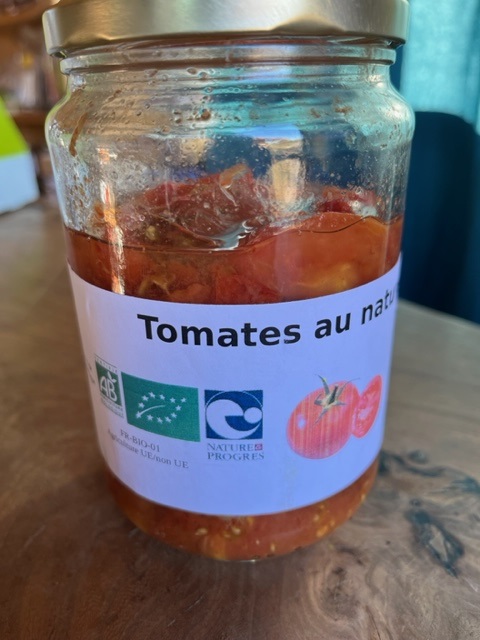 Tomates au naturel Bio-500gr-Claude Fressonnet