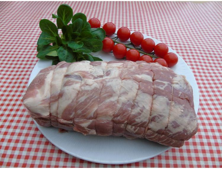 Rôti de porc échine -1 kg-la ferme des blanches terres