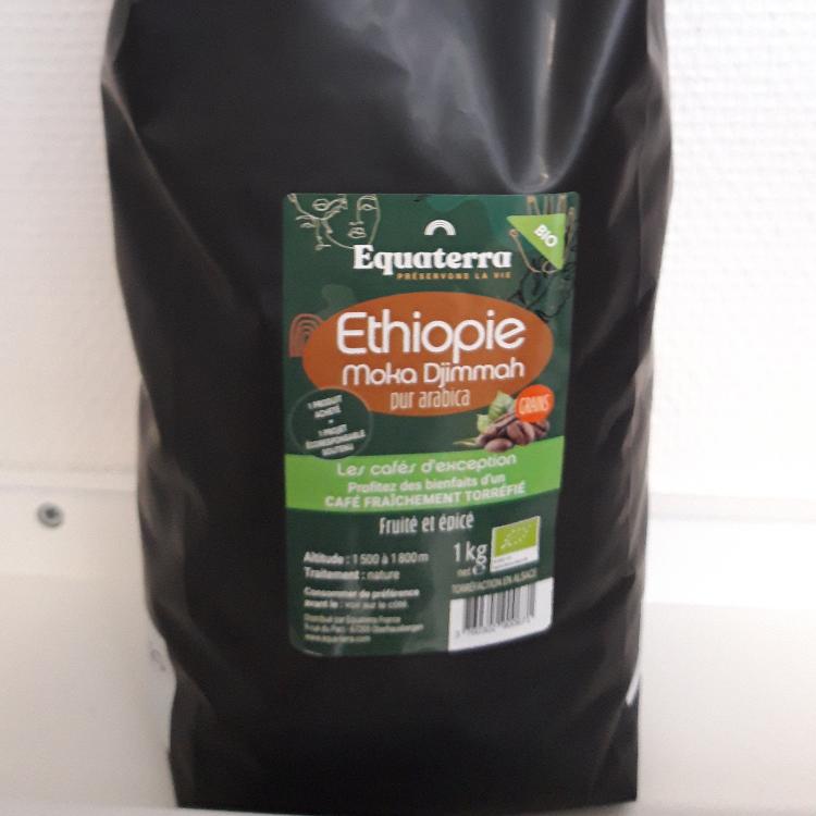 Café arabica Djimmah d'Ethiopie 1kg (grains)