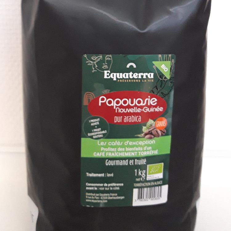 Café arabica de Papouasie 1kg (grains)