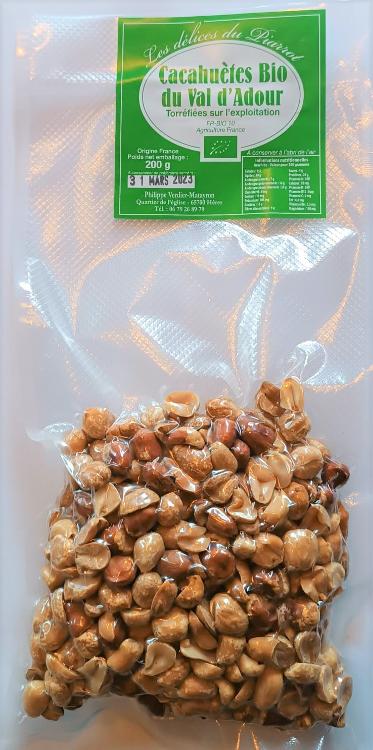 Cacahuètes bio décortiquées 200g