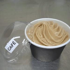 Glace au  lait de chèvre  café pot individuel 100g