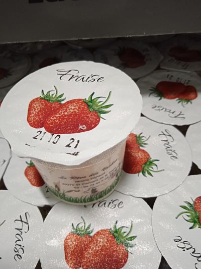 Yaourt aromatisé fraise