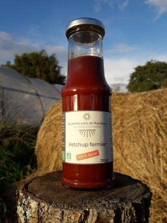 Ketchup fermier bio 100% local-Les Petits Pots de Nyoiseau- retiré